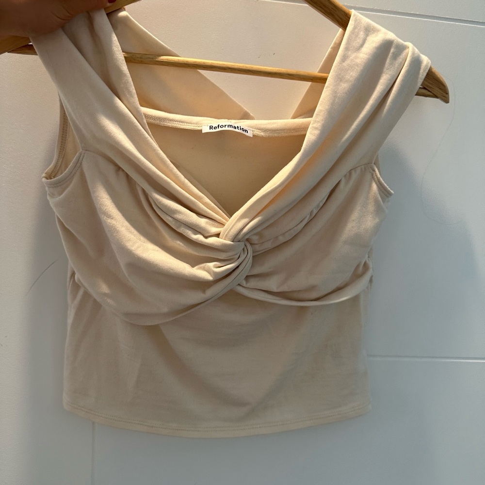 Reformation White Top // Size Small